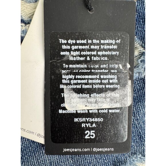 Joes Collectors Edition Distressed Denim Shorts Womens Size 25 Blue Raw Hem NWT - Picture 10 of 16